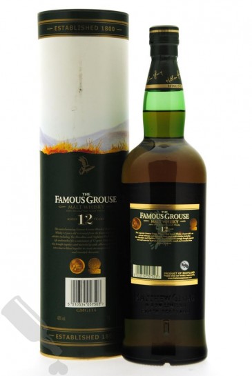 The Famous Grouse 12 years Malt Whisky 100cl - Passie voor Whisky