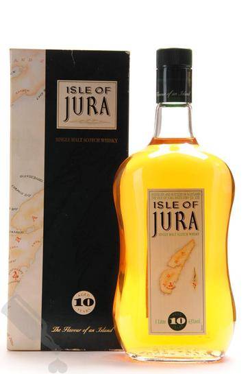  Isle of Jura 10 years Old Square Map Label 100cl Old Bottling