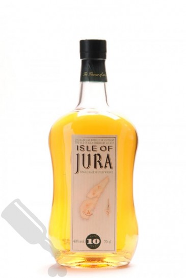 Isle of Jura 10 years Old Square Map Label - Old Bottling
