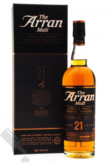 ウイスキー Arran 21 Years Old Single Malt Scotch Arran 21 years First Release Limited Edition - Passie voor Whisky