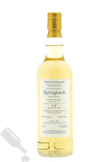 Springbank 17 years 2000 - 2017 #630 for Port of Holmsund