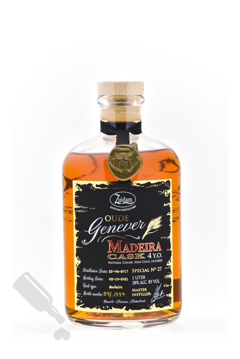 Zuidam Oude Genever 4 years 2017 - 2021 Madeira Cask Special No. 27 100cl