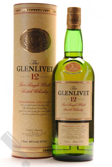 Glenlivet 12 years 100cl - Old Bottling