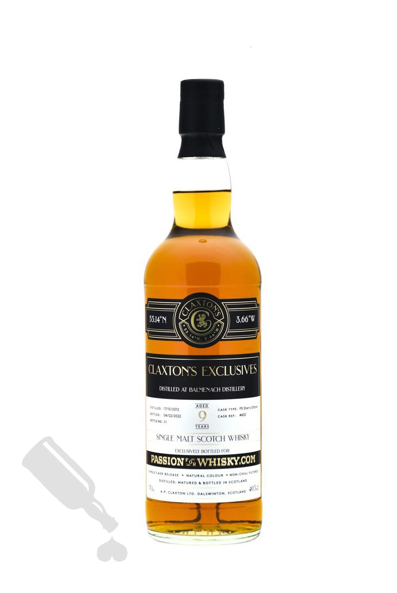 Balmenach 9 years 2012 - 2022 #430 for Passion for Whisky