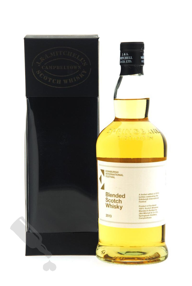 J. & A. Mitchell Blended Scotch Whisky for Edinburgh International Festival 2013