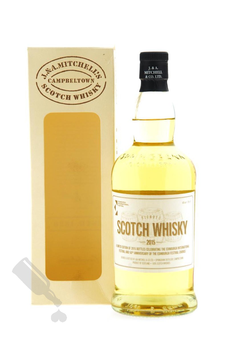 J. & A. Mitchell Blended Scotch Whisky for Edinburgh International Festival 2015