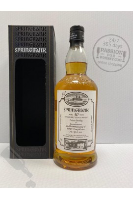Springbank 10 years Private Bottling to Commemorate The Decommissioning of HMS Campbeltown