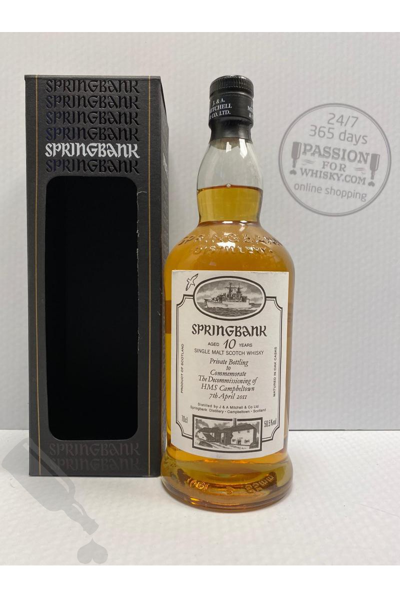 Springbank 10 years Private Bottling to Commemorate The Decommissioning of HMS Campbeltown