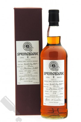 Springbank 11 years 1999 - 2011 Society Bottling Local Barley