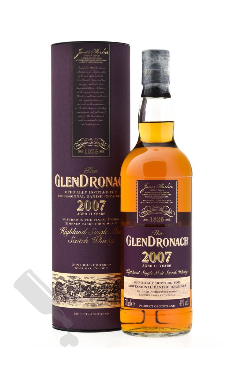 GlenDronach 11 years 2007 for Professional Danish Whisky Retailers