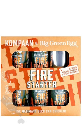 Kompaan & Big Green Egg Firestarter Complete set 5x 33cl 