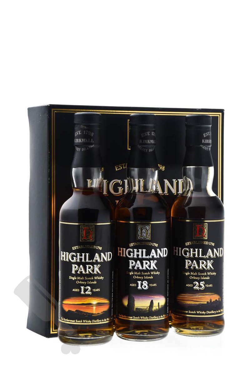 Highland Park 12年・18年 セット Highland Park 12 years - 18 years - 25 years 3x 33.3cl - Passie