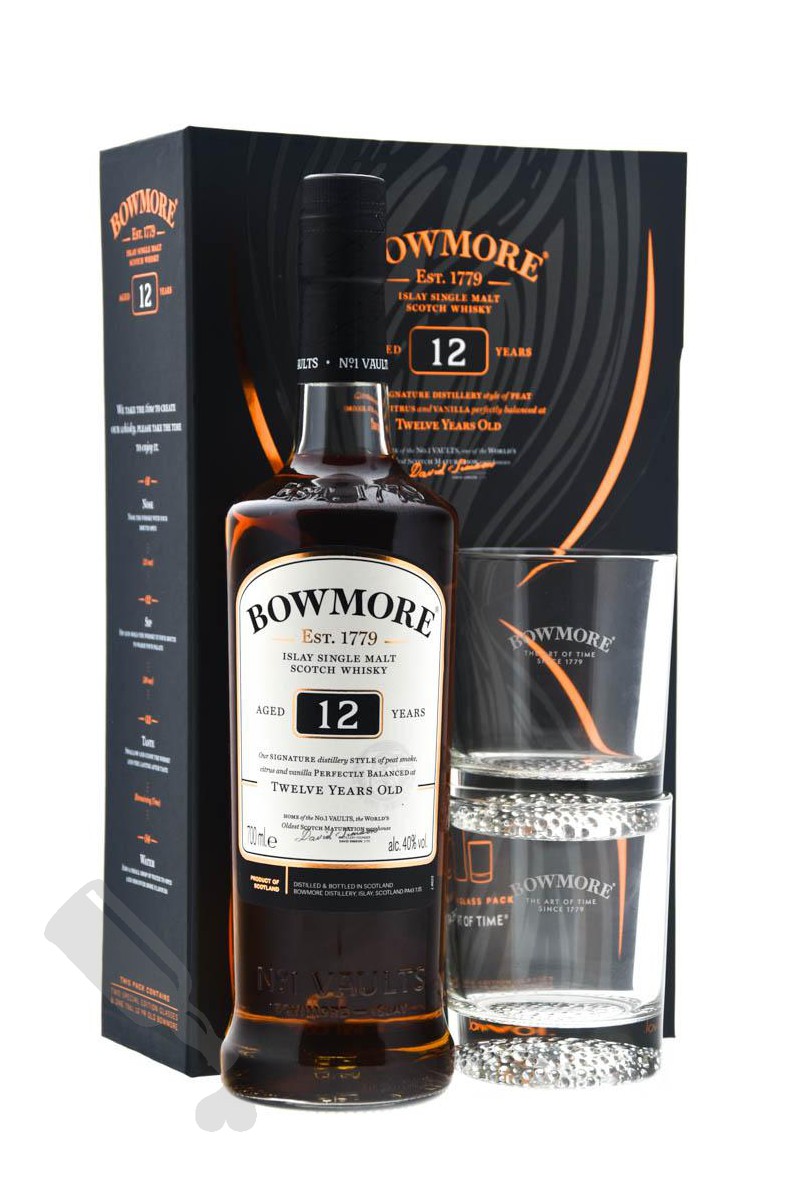 Bowmore 12 years - Giftpack