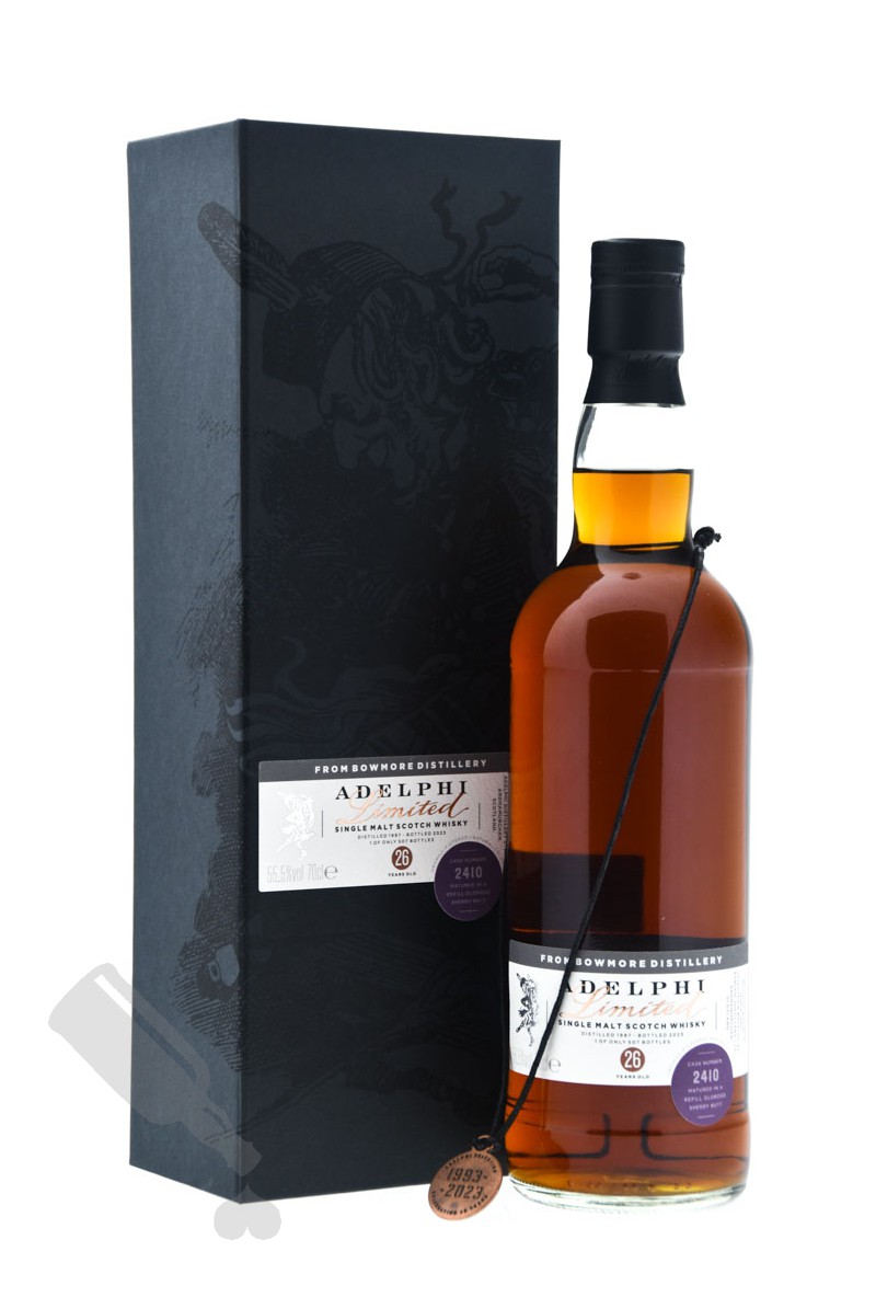 Bowmore 26 years 1997 - 2023 #2410 for Adelphi's 30th Anniversary