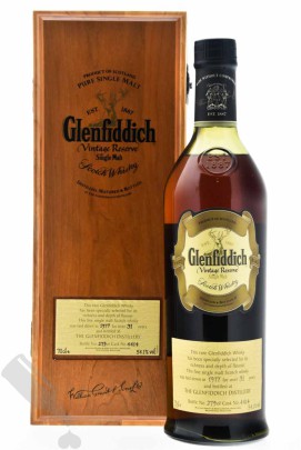 Glenfiddich 31 years 1977 - 2008 #4414 Vintage Reserve