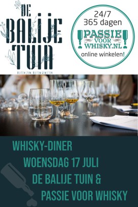 De Balije Tuin Whisky Diner 17 Juli 2024
