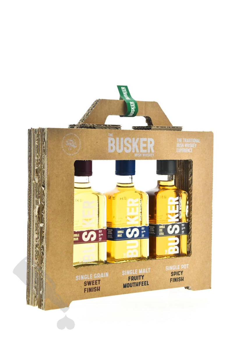 The Busker Irish Whiskey Experience 3x 20cl
