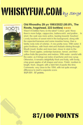 Old Rhosdhu 29 years 1993 - 2022 The Roots