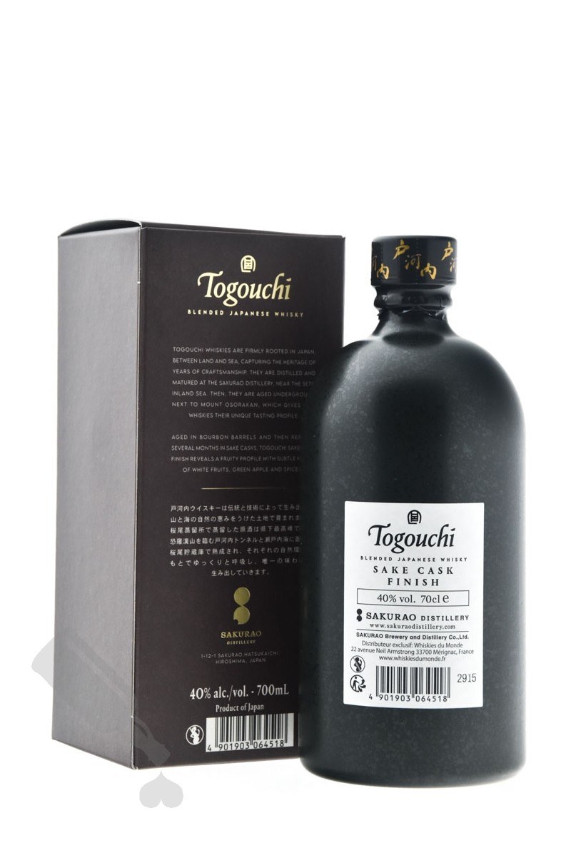 Togouchi Sake Cask Finish - Passie voor Whisky