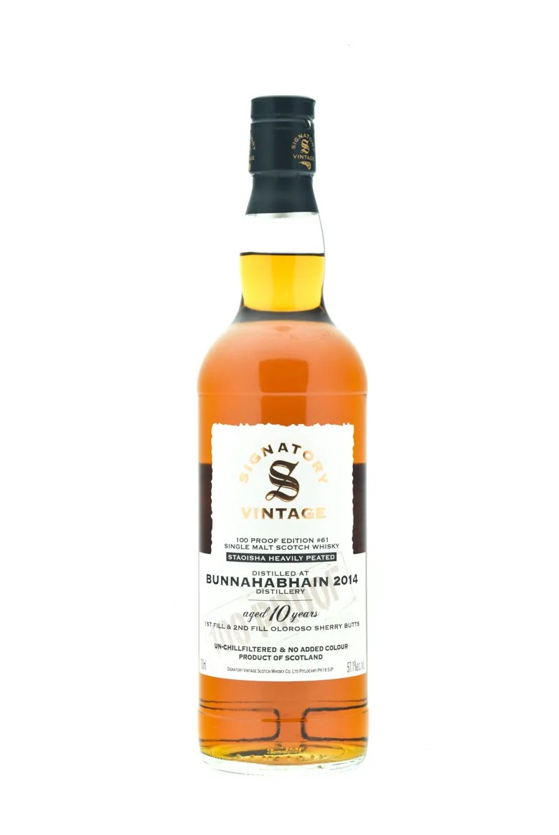 Bunnahabhain Staoisha 10 years 2014 - 2025 100 Proof Series #61