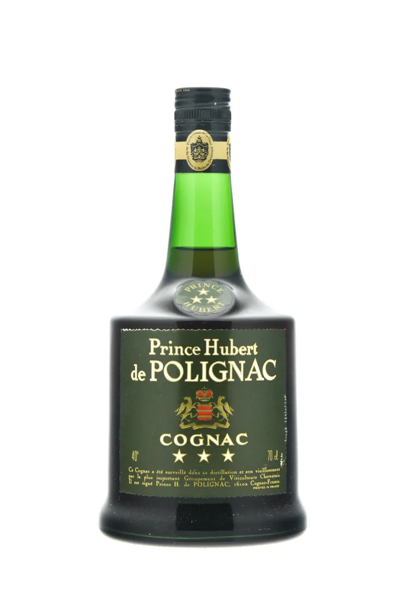 Prince Hubert de Polignac 3 Stars Green Label - Bot. 1980's Prince Hubert de Polignac 3 Stars Green Label - Bot. 1980's