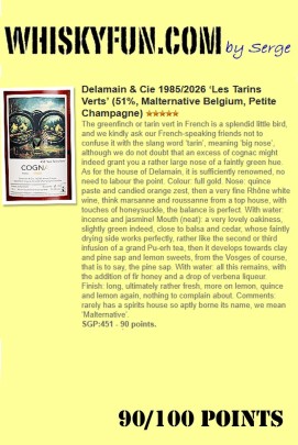 Cognac #50 "Les Tarins Verts" (1985) - Malternative Belgium (Delamain)