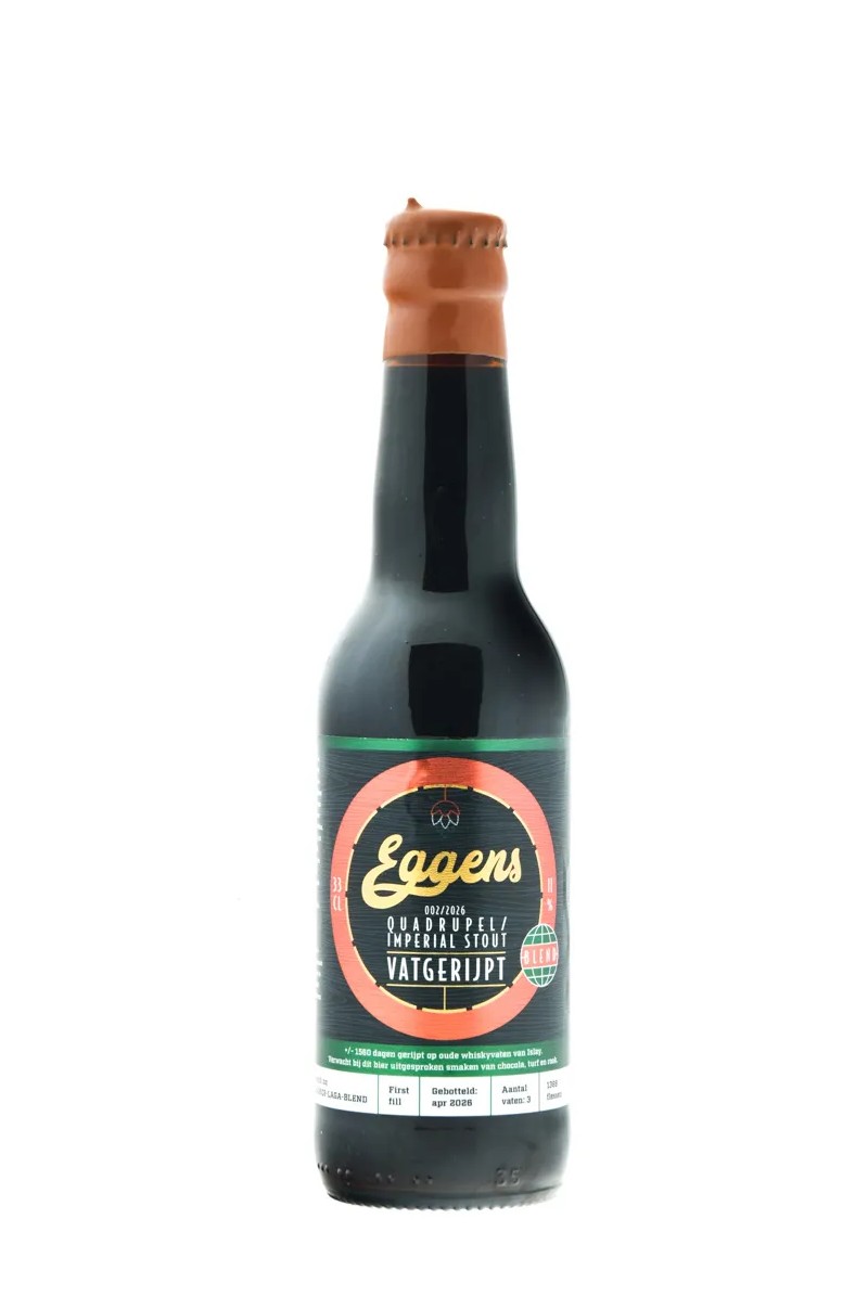 Eggens Quadrupel / Imperial Stout Vatgerijpt - 002/2026 - Islay Cask 33cl