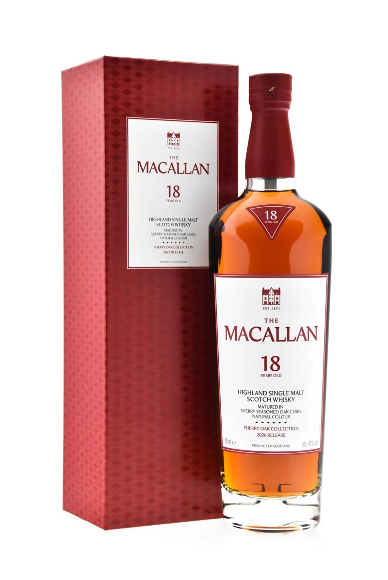 Macallan 18 years Sherry Oak Collection 2026 Release Macallan 18 years Sherry Oak Collection 2026 Release