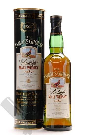 The Famous Grouse 12 years Vintage 1987 - Passie voor Whisky