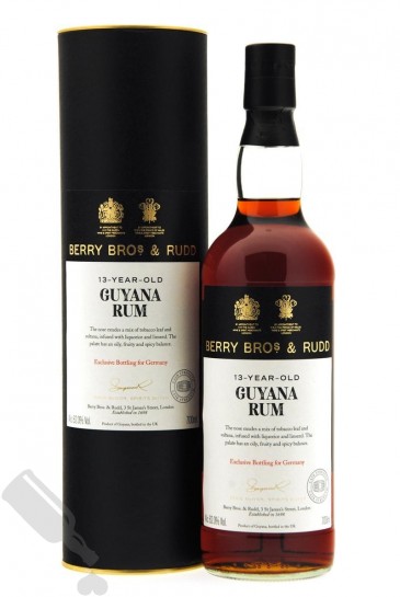 Guyana Rum 13 years 2004 Cask Strength Berry Bros. & Rudd
